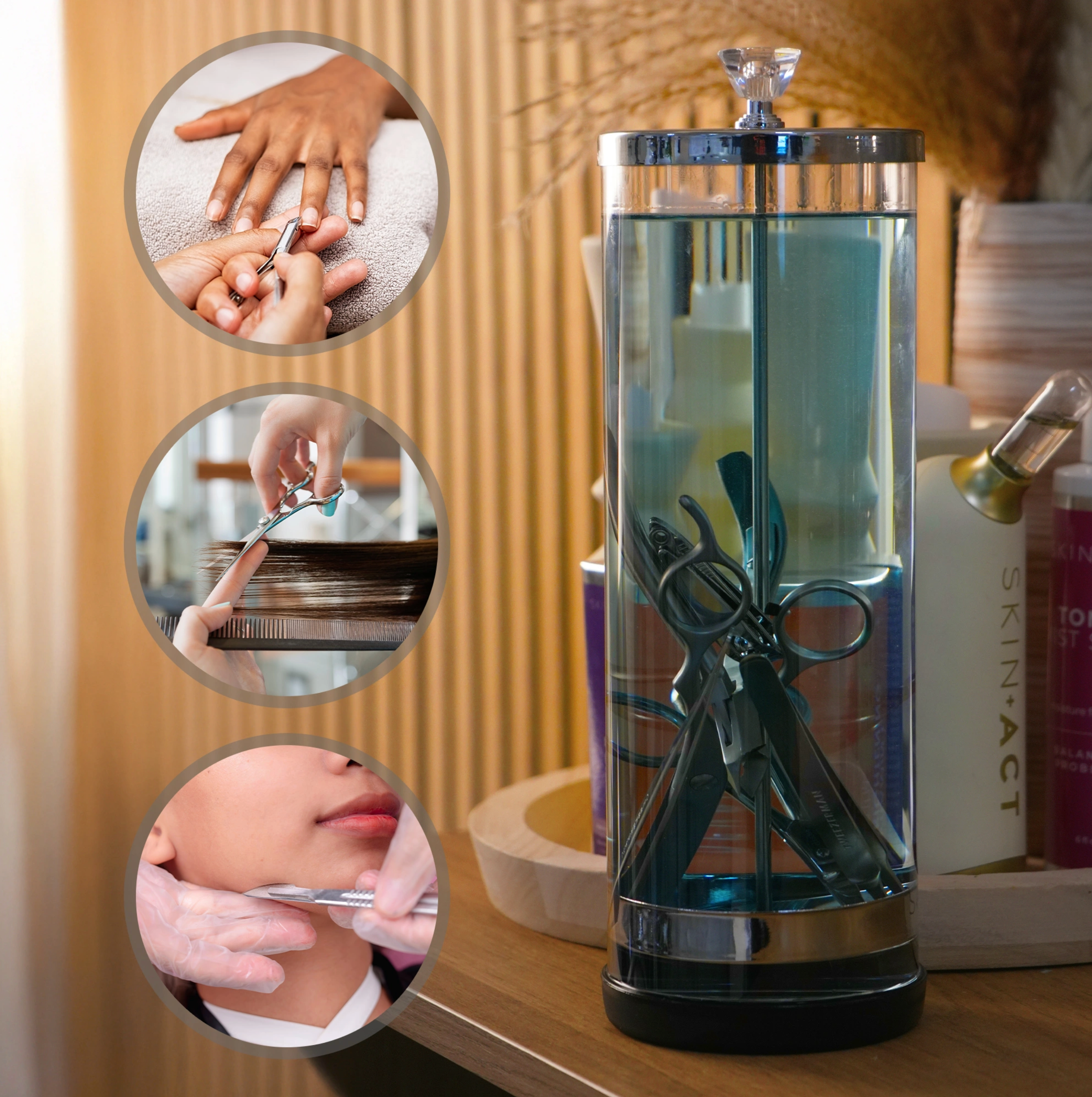 Large Sterilizing/Disinfectant Jar